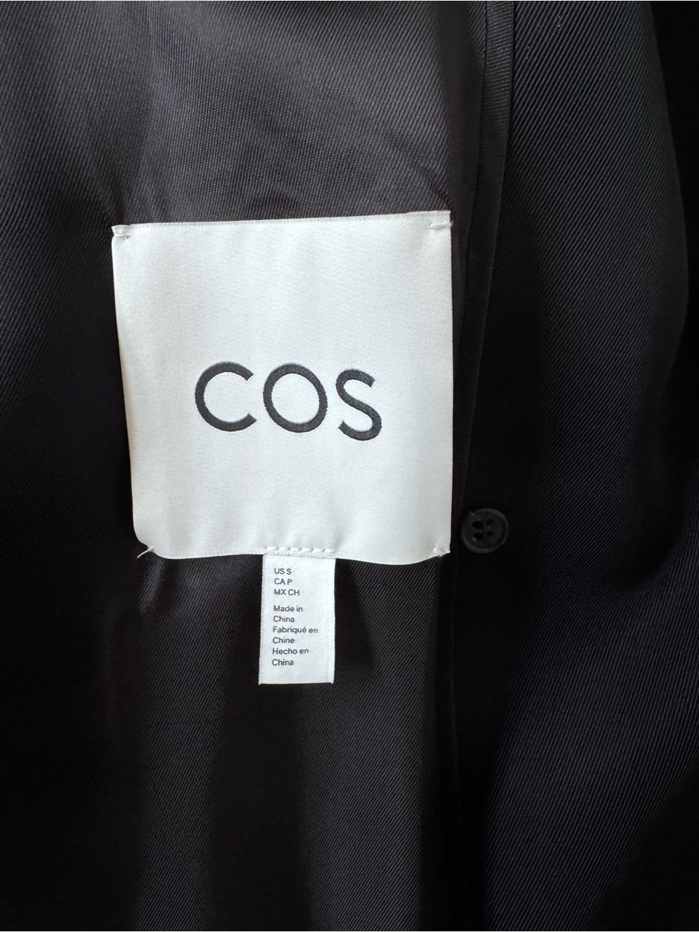 COS Oversized Draped Double-Breasted Blazer - Picture 6 of 8